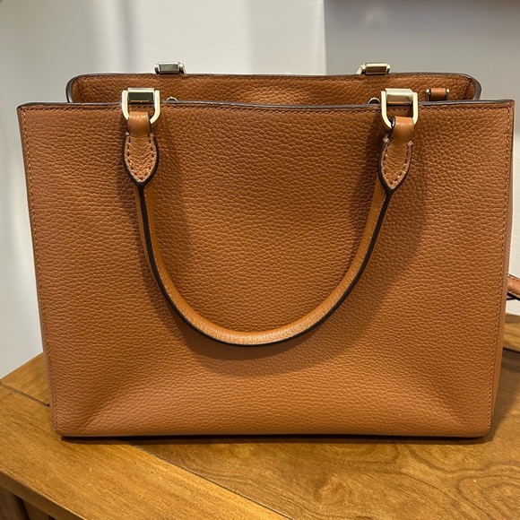 Kate Spade Leila medium brown 3 triple compartment satchel - Picture 10 of 10